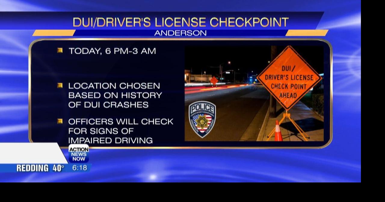 Anderson Police Department conducting DUI, driver's license checkpoint ...
