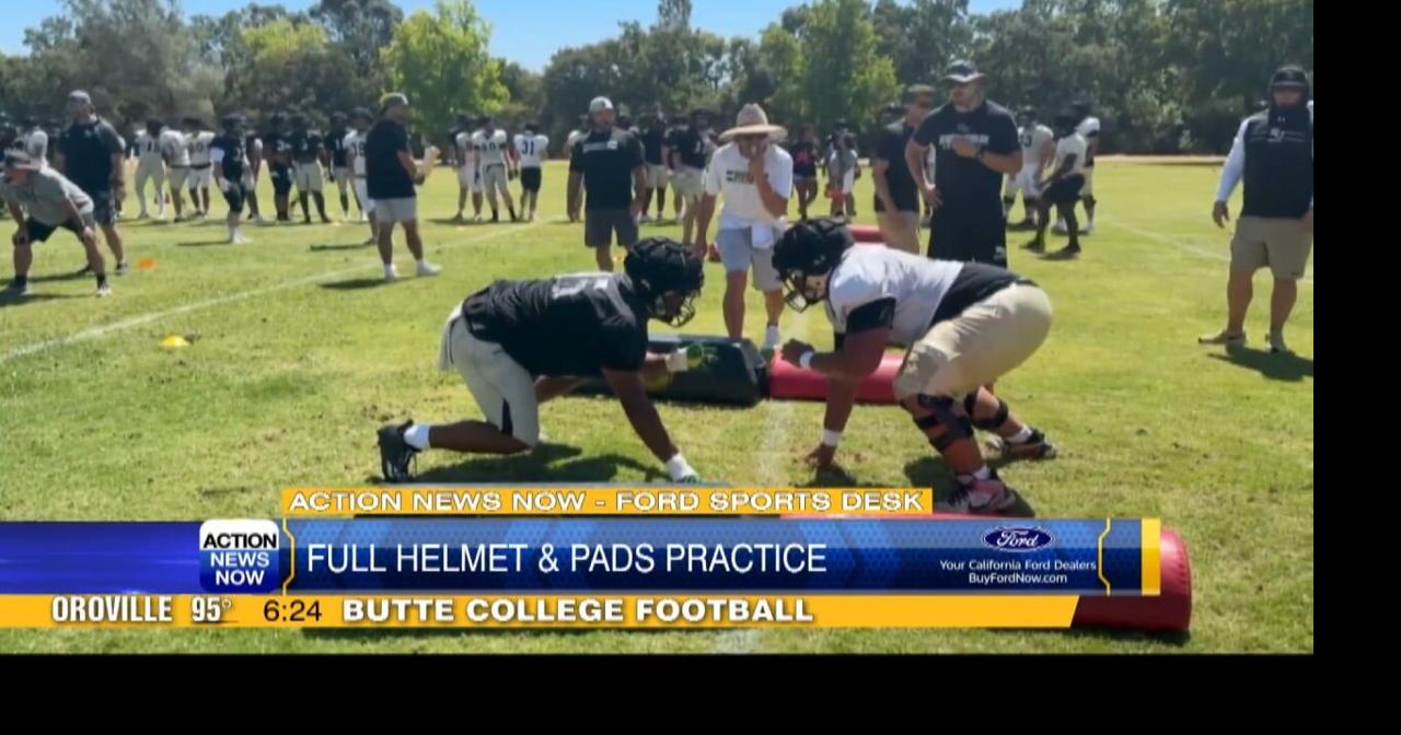 Butte College Roadrunners hits the practice field for full pads and ...