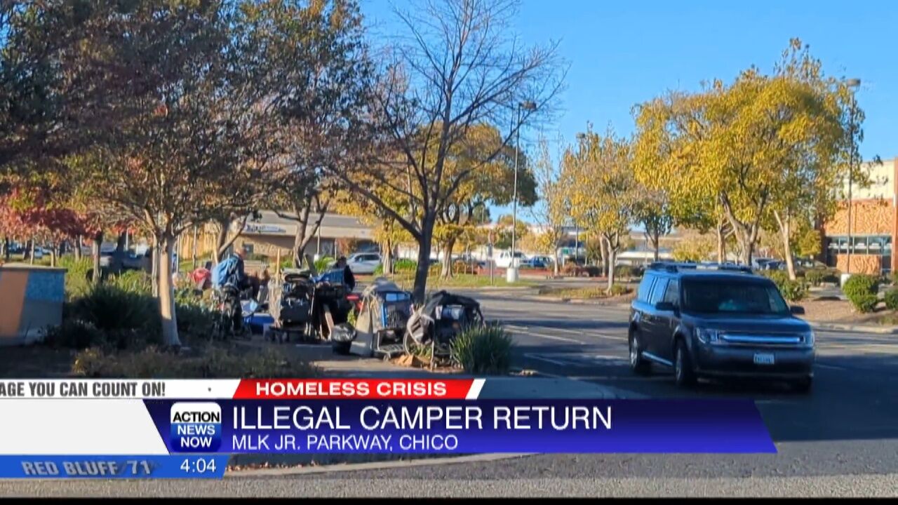 Some illegal campers have returned in front of Chico s Costco