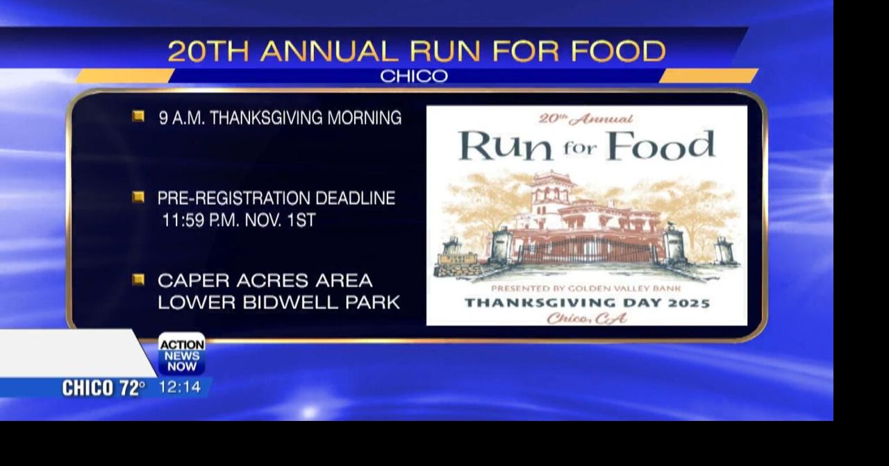 Thanksgiving Run for Food in Chico aids local homelessness | Video ...