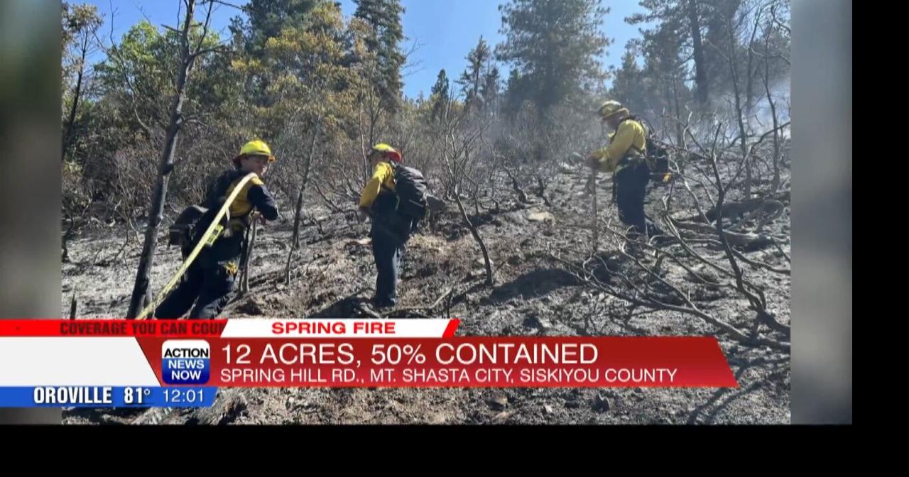 Spring Fire halts to 12 acres near Mount Shasta City, evacuation ...