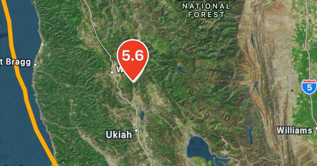 5.6 quake rattles Mendocino County, Chico residents feel it