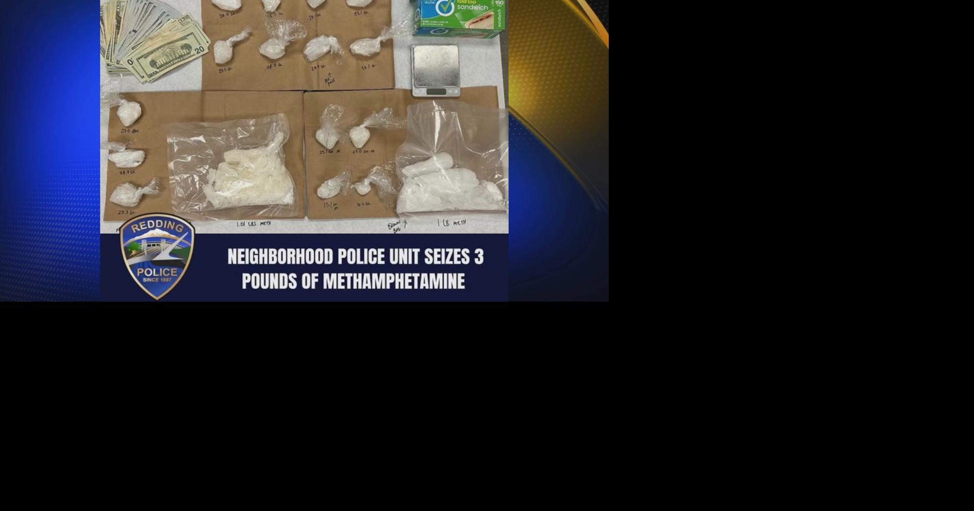 3 pounds of meth found at Redding home, 2 arrested | News ...