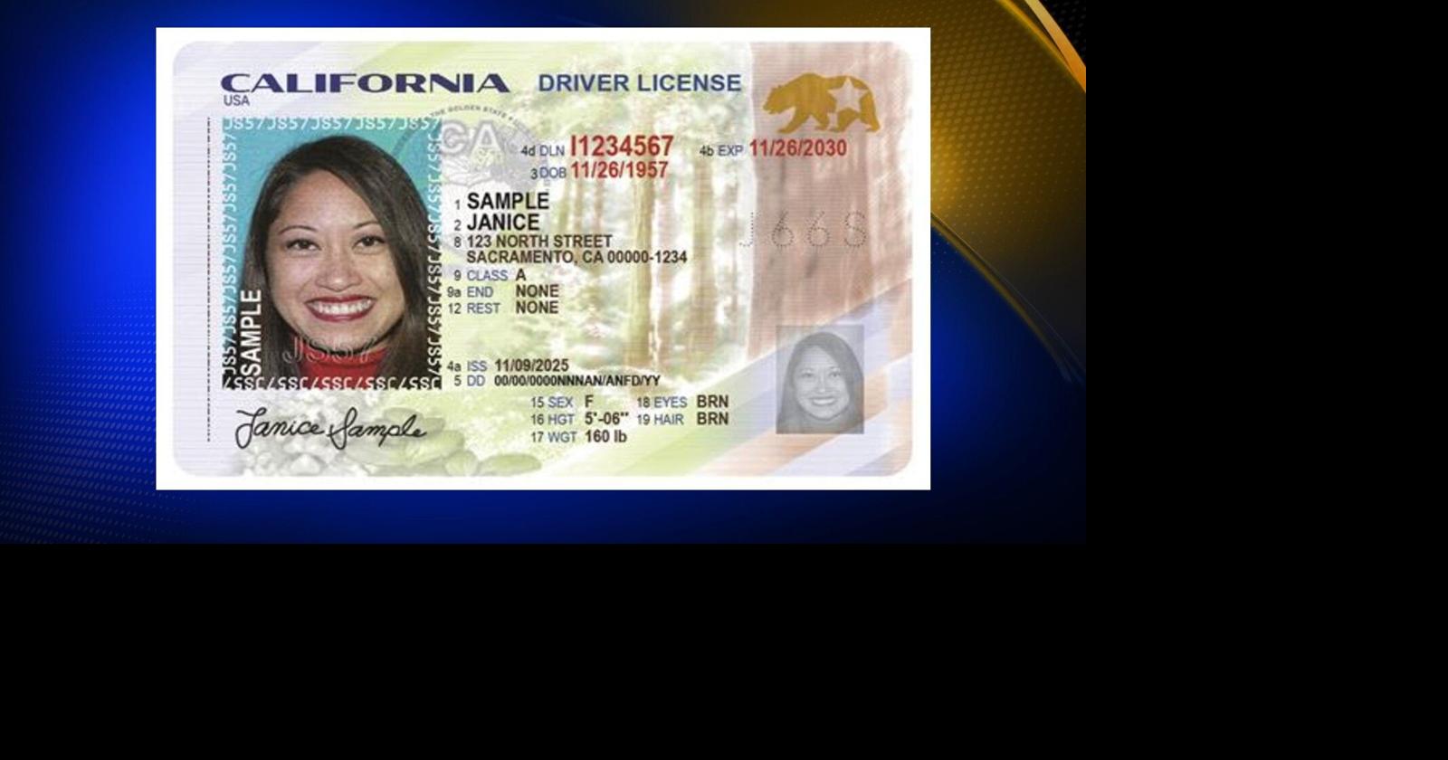DMV rolls out new secure driver's license design in California | News ...