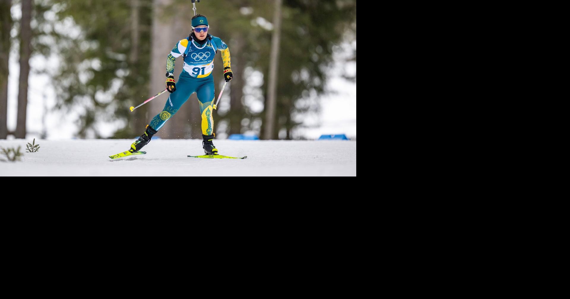 Australian biathlete Darcie Morton following father's Olympic footsteps in Italy 20 years later