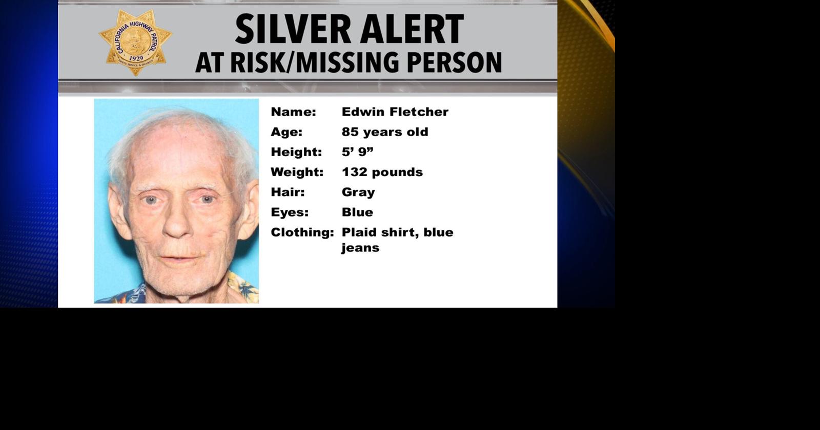California Highway Patrol issues Silver Alert for missing man in Tehama County
