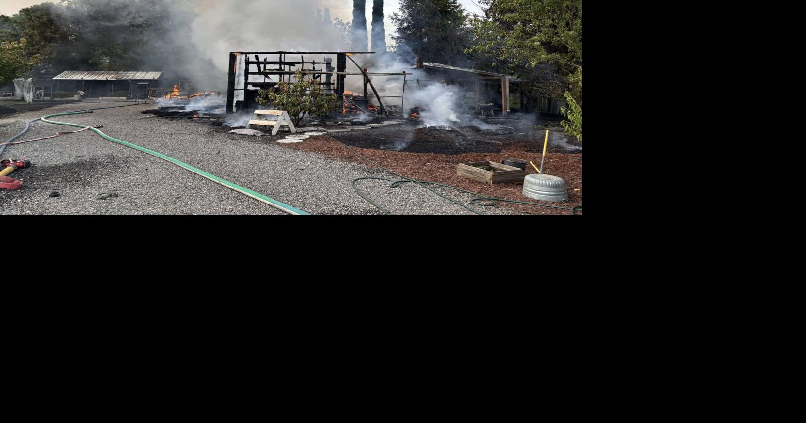 Chico firefighters knock down barn fire that spread to RV | News ...