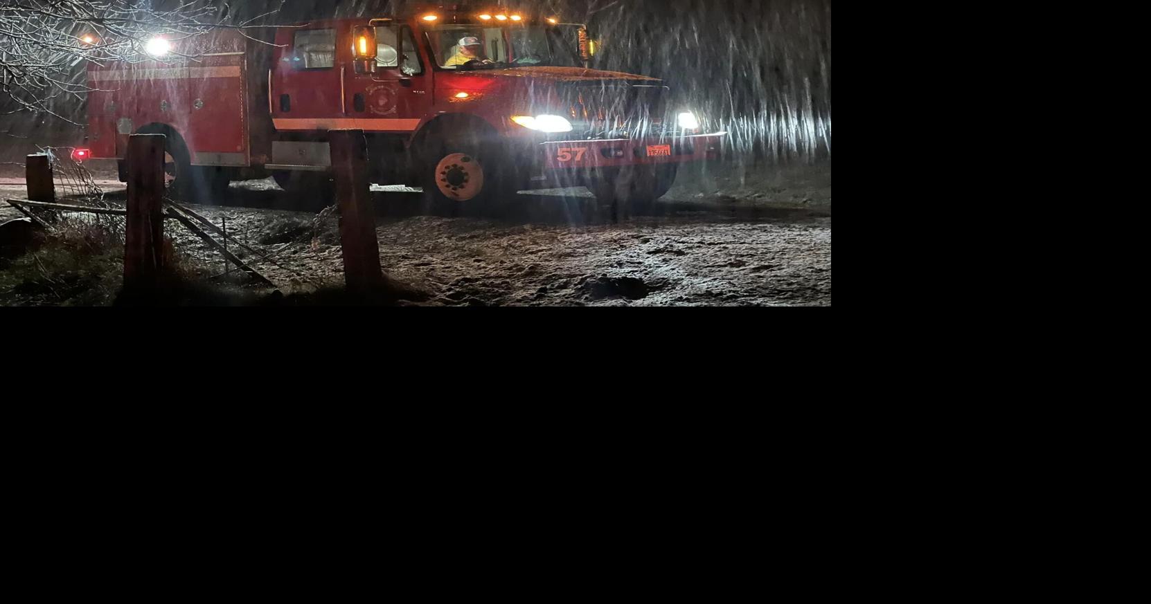 Crews contain debris pile burn to 2 acres despite heavy snow | Fire ...