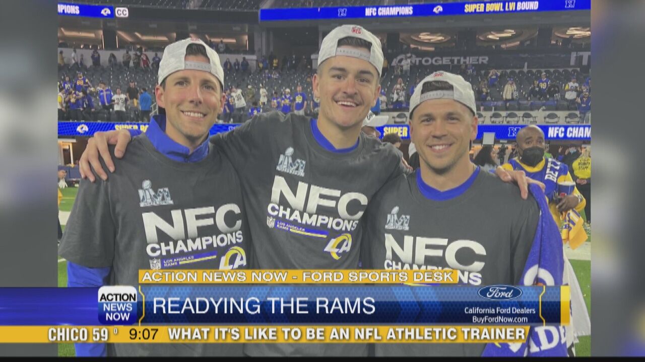 Future Athletic Trainer Takes the Field With Los Angeles Rams