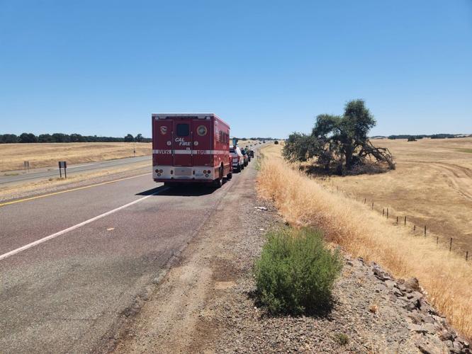 CAL FIRE crews contain vehicle fire that spread to vegetation near ...