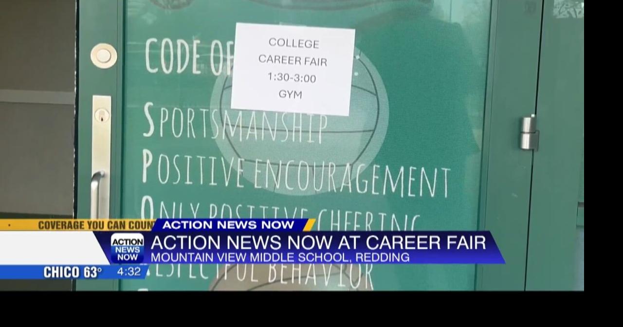 Action News Now makes appearance at Mountain View Middle School college/career fair
