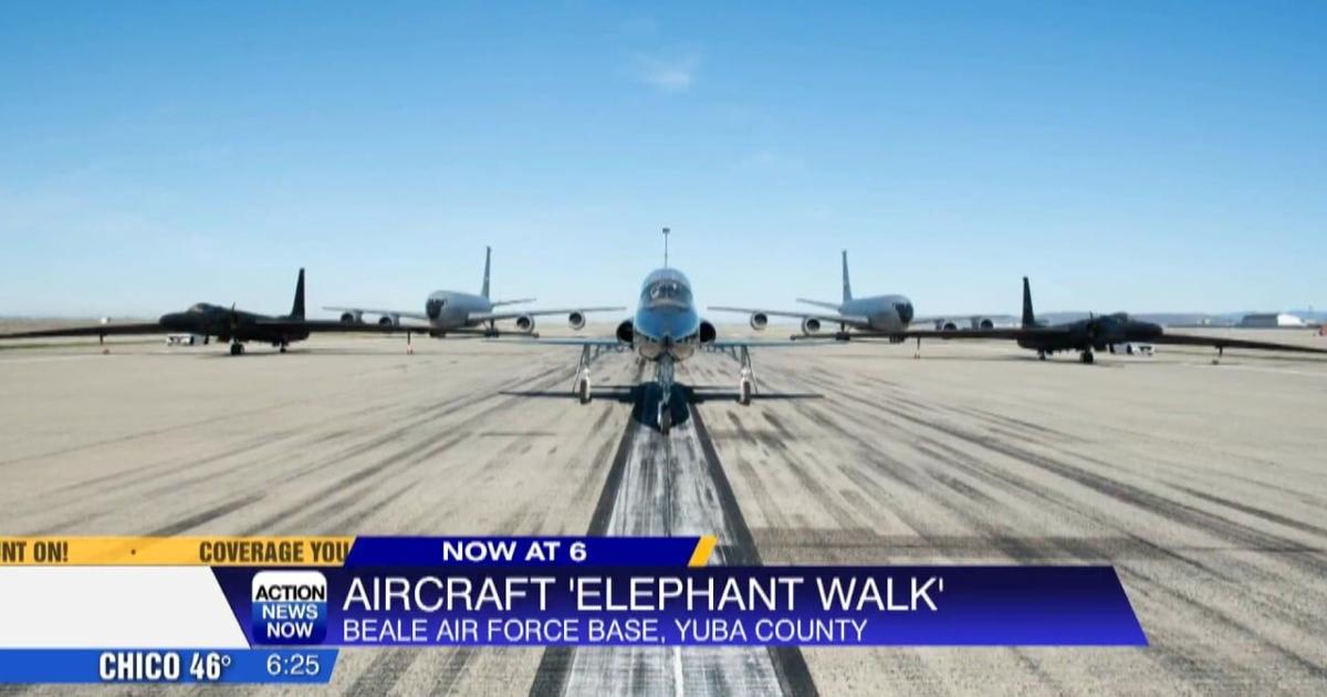 Beale Fd A show of force from Beale Air Force Base in Yuba County | Video ...
