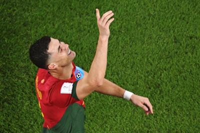 Cristiano Ronaldo makes history as first man to score in five World Cups