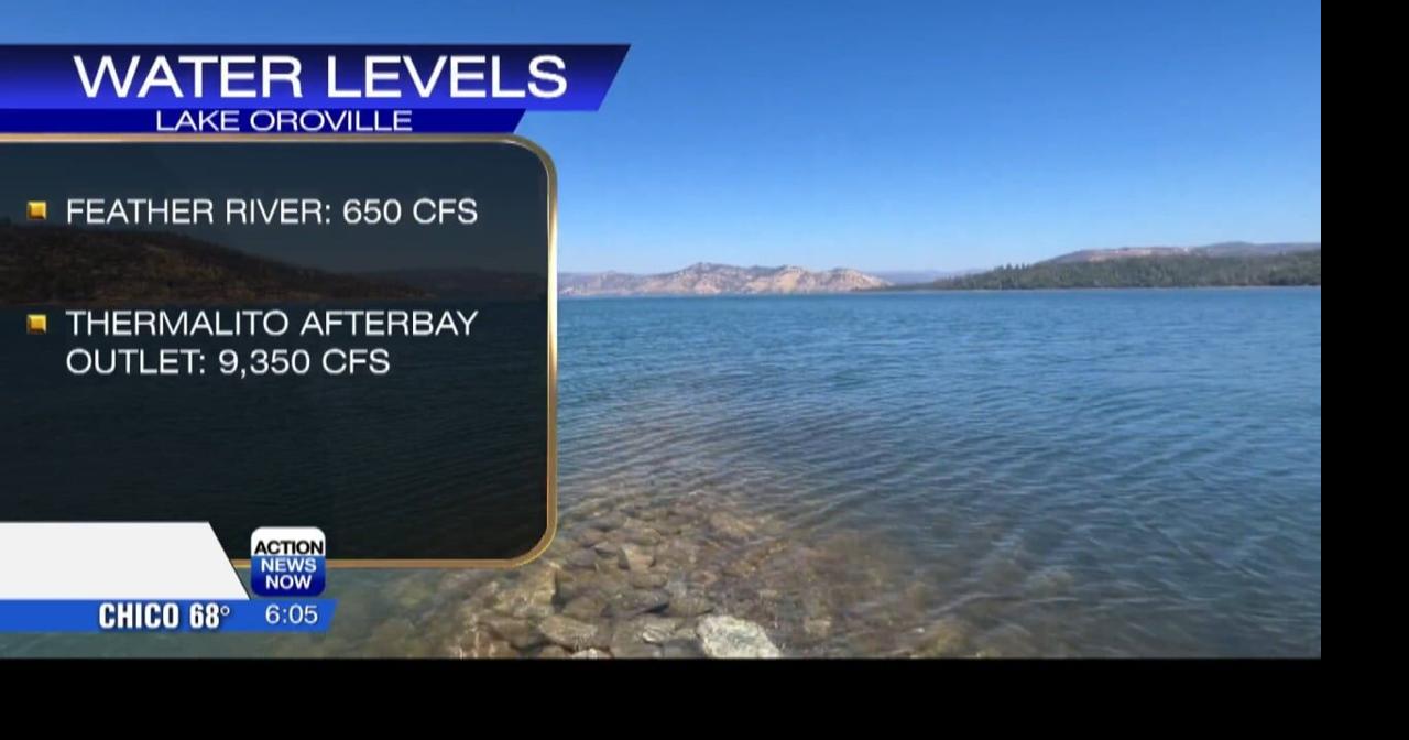 Lake Oroville at 861 feet elevation Video
