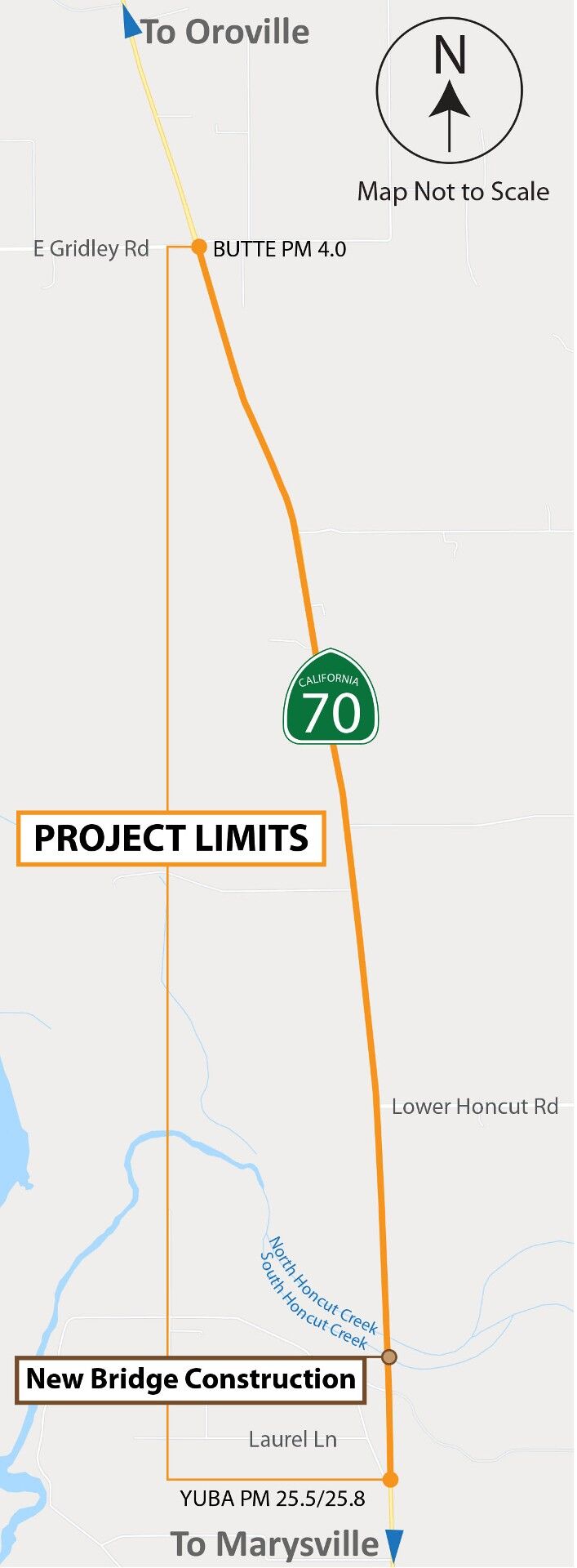 Parts of Highway 70 to be under traffic control Tuesday night