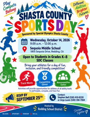 Shasta County Special Olympics Holds Annual Sports Day Event