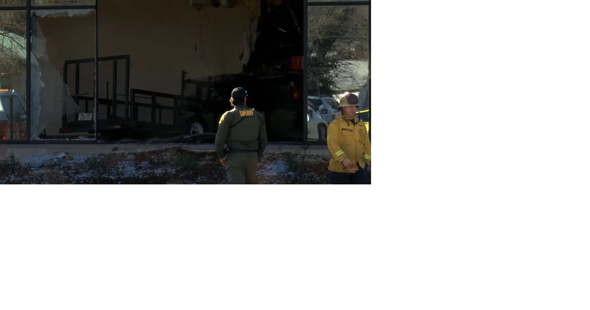 Truck crashes through apartment in Shasta Lake; investigation ongoing