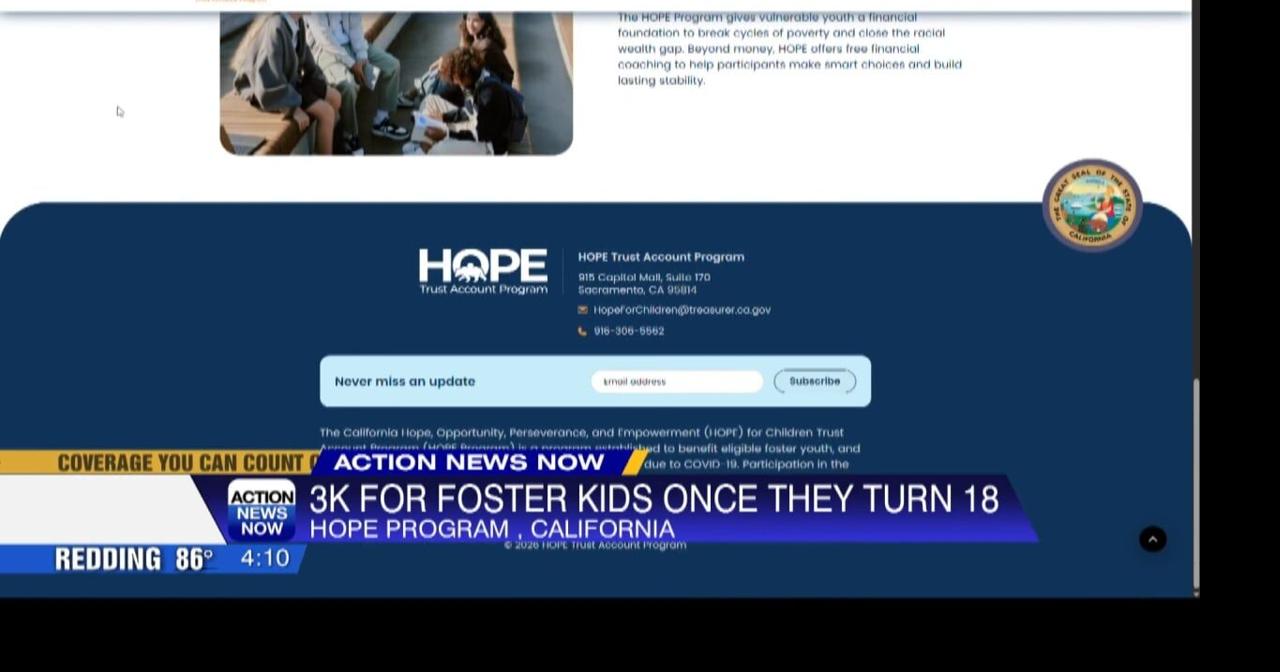 HOPE program offers financial aid to vulnerable youth in California ...