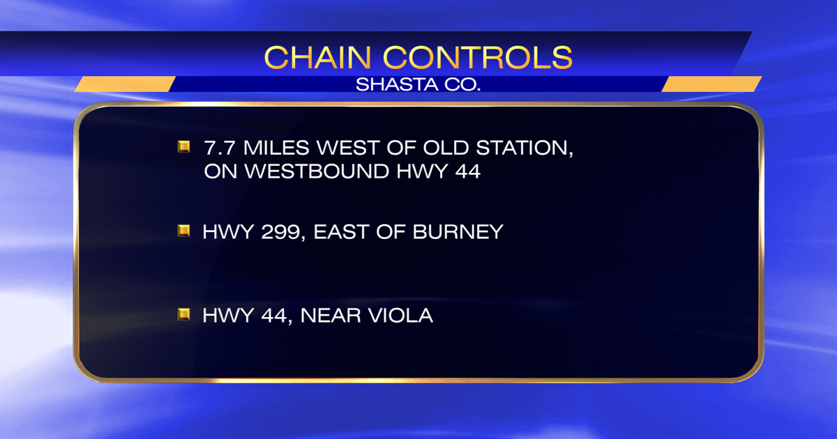 Chain Control Map Winter weather prompts chain controls in Northern California | News ...