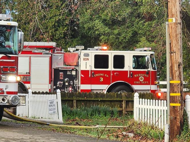 Firefighters contain structure fire on Nicolet Lane in Redding Friday