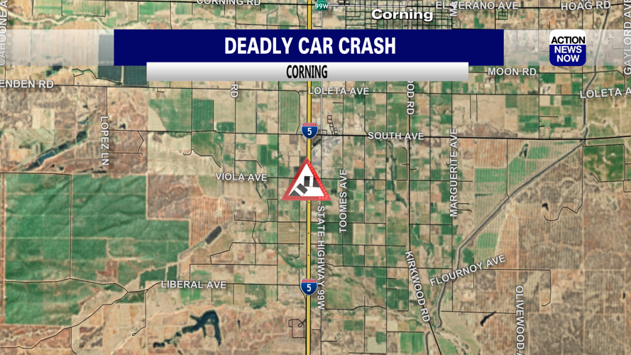 CHP 5 dead, 1 injured in 2car crash on Interstate 5 near Corning