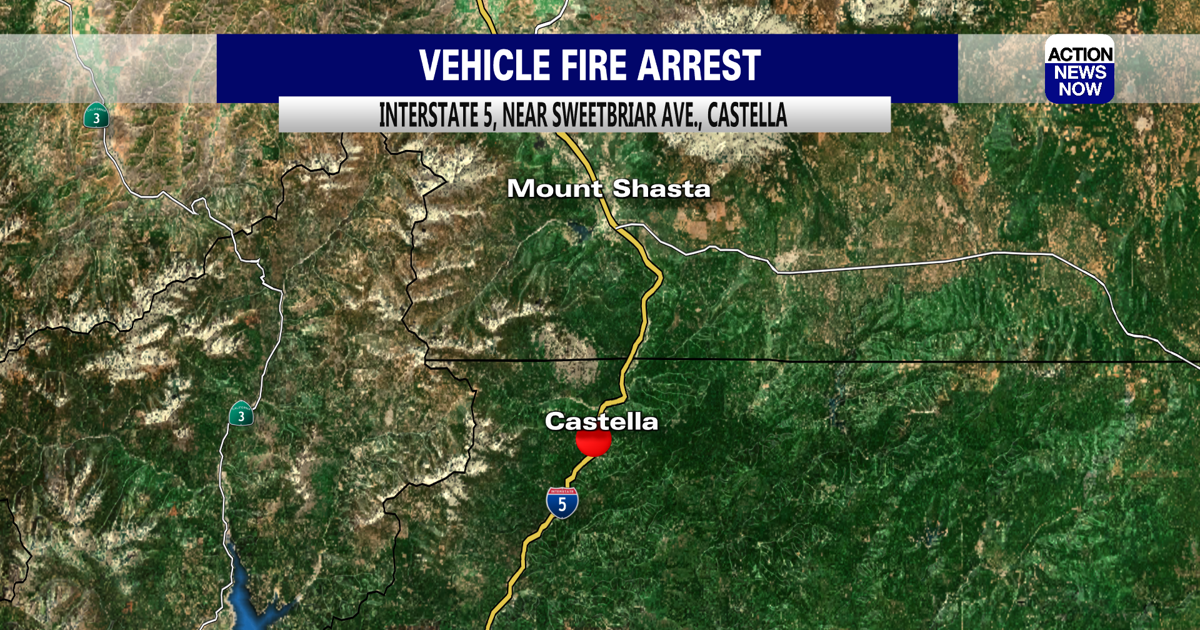 CAL FIRE officers arrest suspect following a vehicle fire in Castella ...