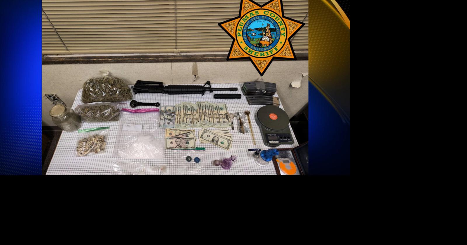 Portola Man Arrested in Drug and Silencer Bust During Compliance Check
