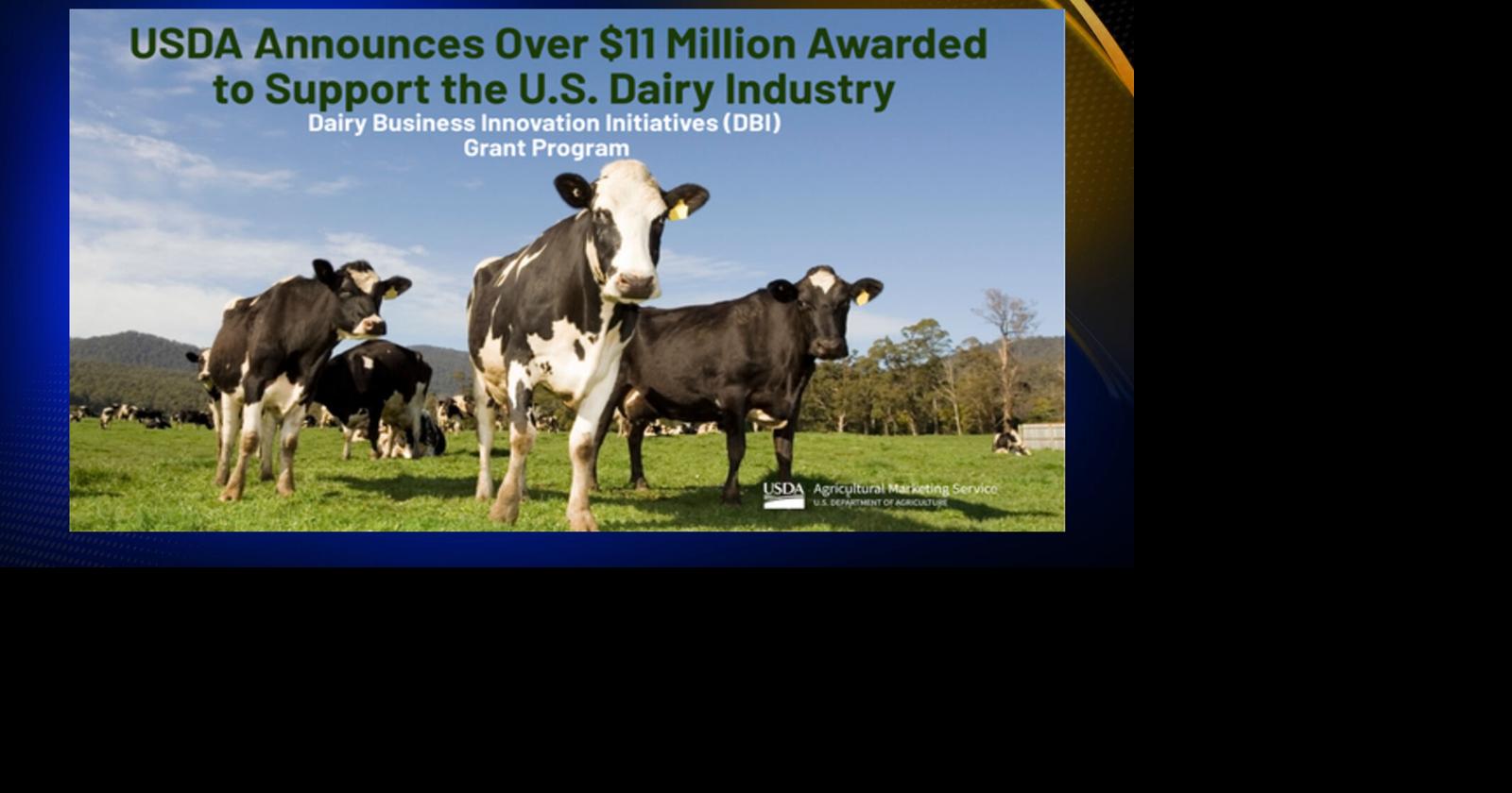 USDA announces $11 million in funding awarded to support dairy industry