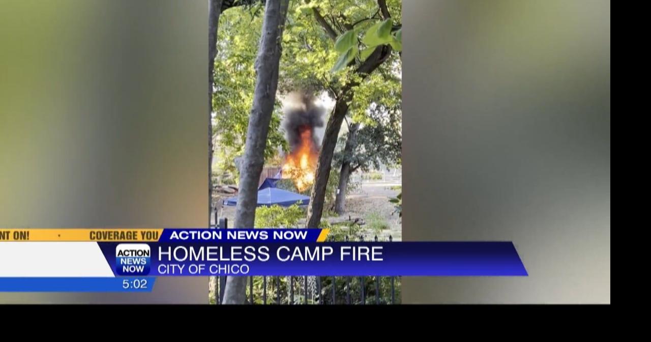 Fire in homeless camp near Lost Park extinguished | Video ...