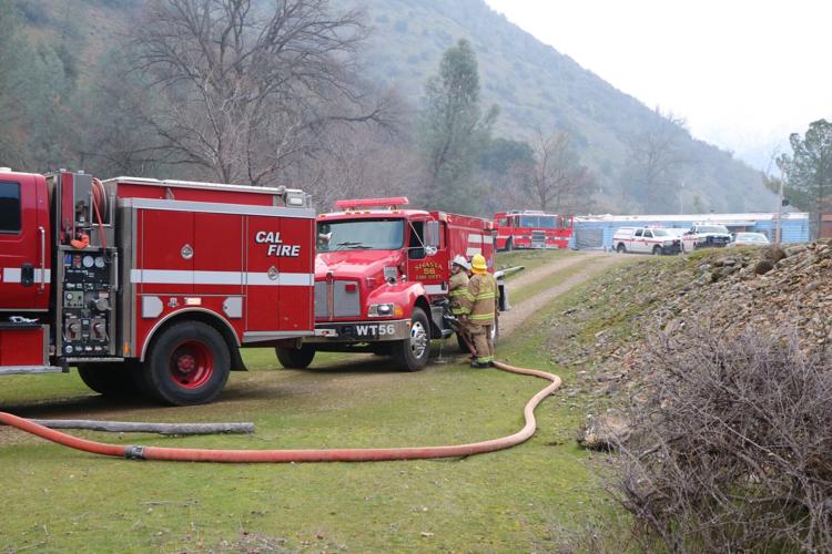 Photos from the scene of French Gulch Fire on Feb. 13