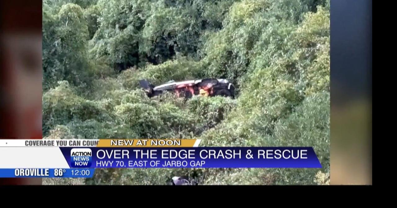Emergency crews rescue driver after vehicle drives off Highway 70, ends ...