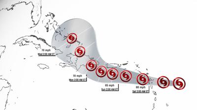 A tropical storm warning has been issued for the US Virgin Islands and Puerto Rico as Fiona approaches
