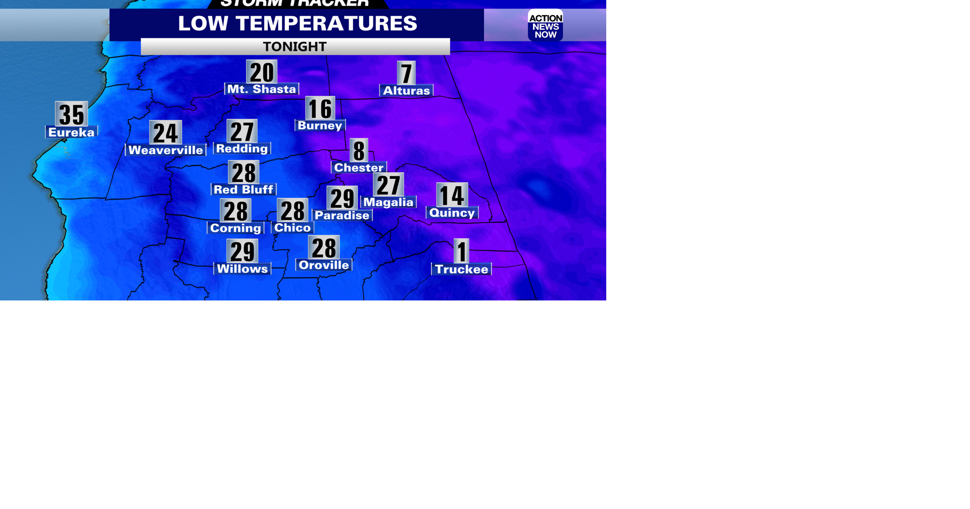 Storm Tracker Forecast: Cold weather replaces the showers tonight ...