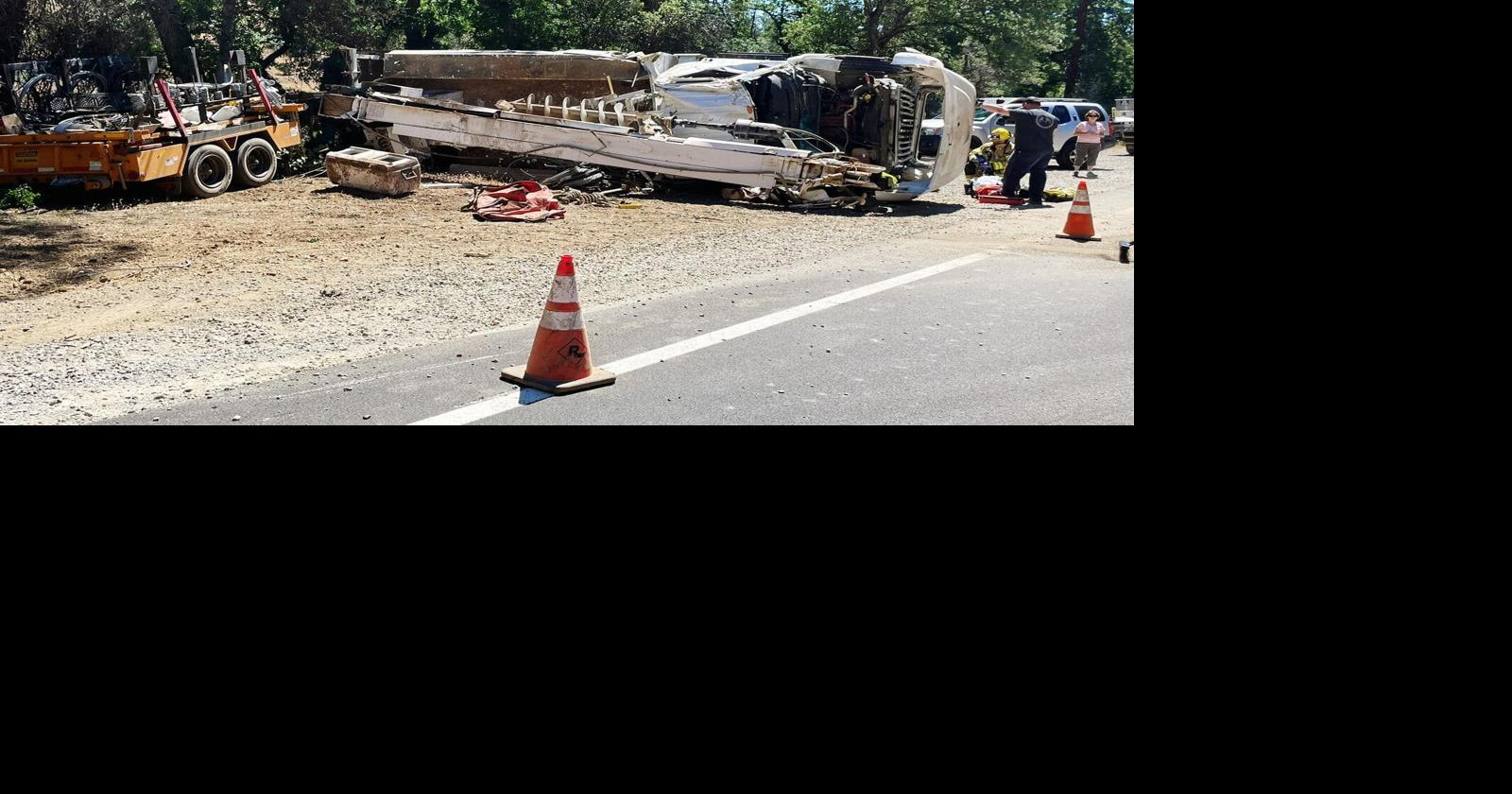 1 person flown to hospital after commercial vehicle crash outside ...