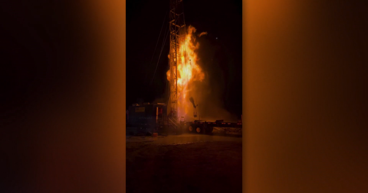 Water drilling rig hits natural gas pocket and causes fire in Orland ...