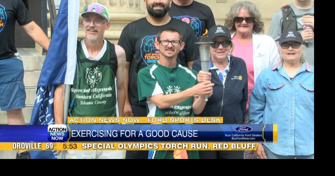 Special Olympics torch run rushes through the streets of Red Bluff