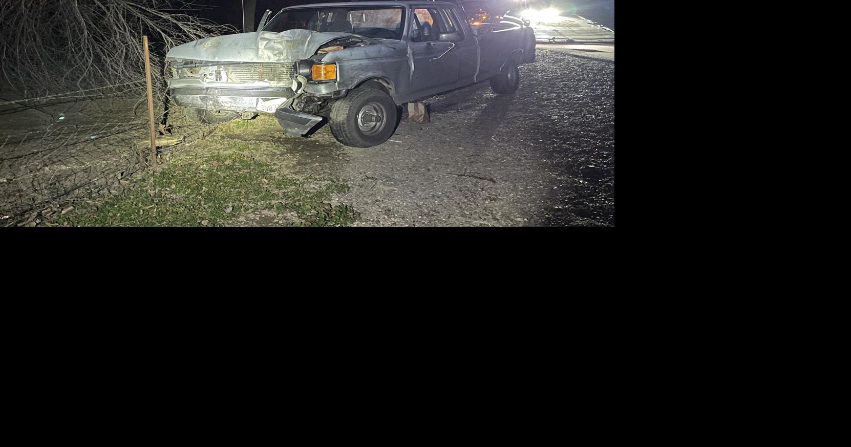 Pickup truck crashes into power pole in Corning causing power outage ...