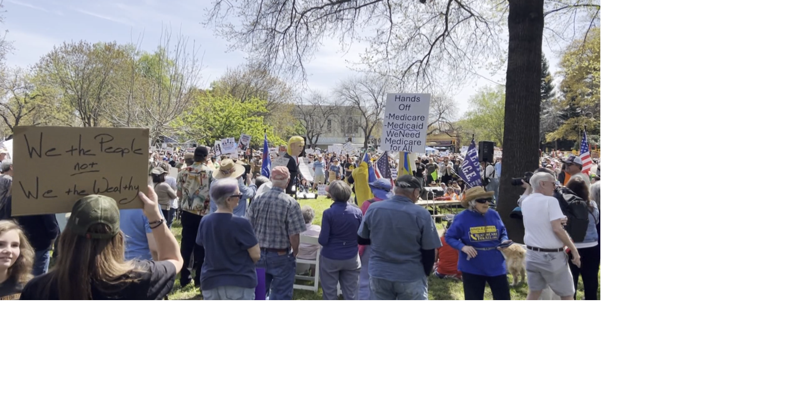 Hands Off! rally at Children's Park in Chico draws more than 1,000 ...
