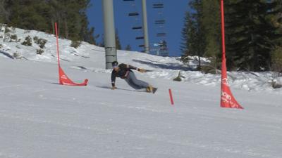 Olympian Robby Burns training on Mt. Shasta