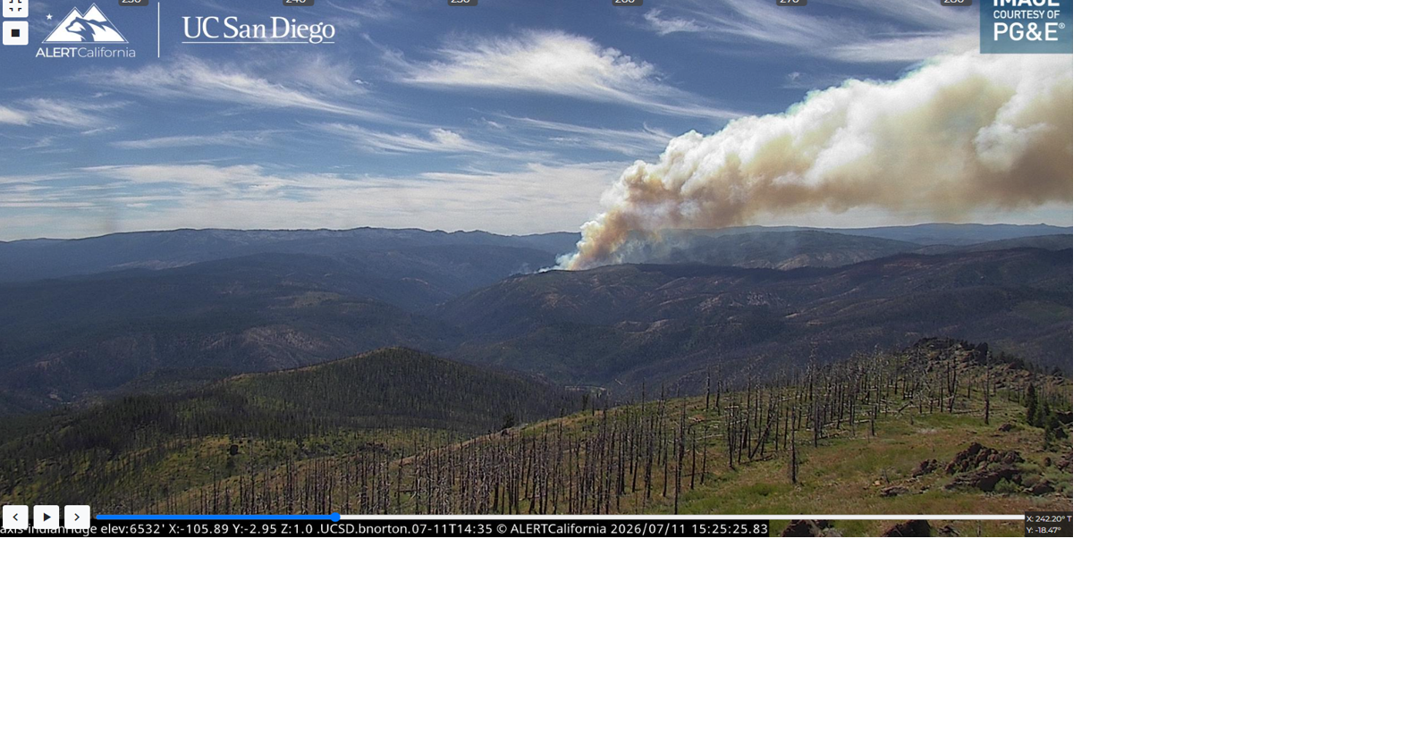 Westbound lane of Highway 70 shut down as crews respond to Twain Fire in Feather River Canyon