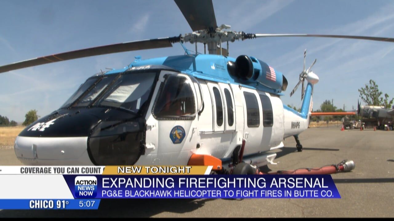 Pacific Gas \u0026 Electric Blackhawk helicopter to be stationed at CAL FIRE Air  Attack Base at Chico Regional Airport, image size:1280x720