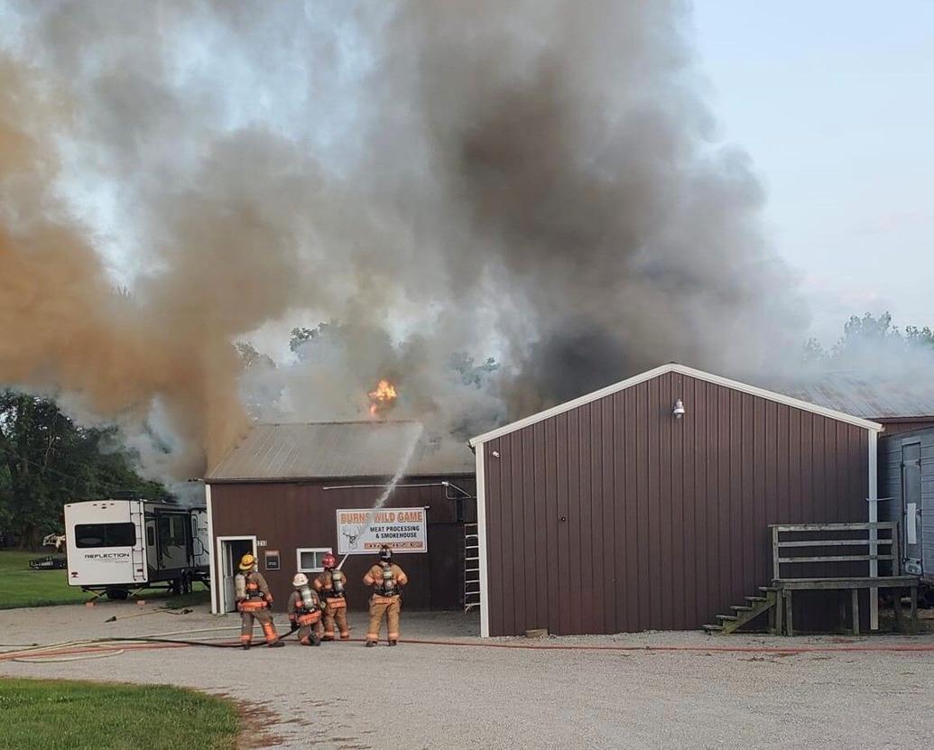 Five departments battle Godfrey fire Local News