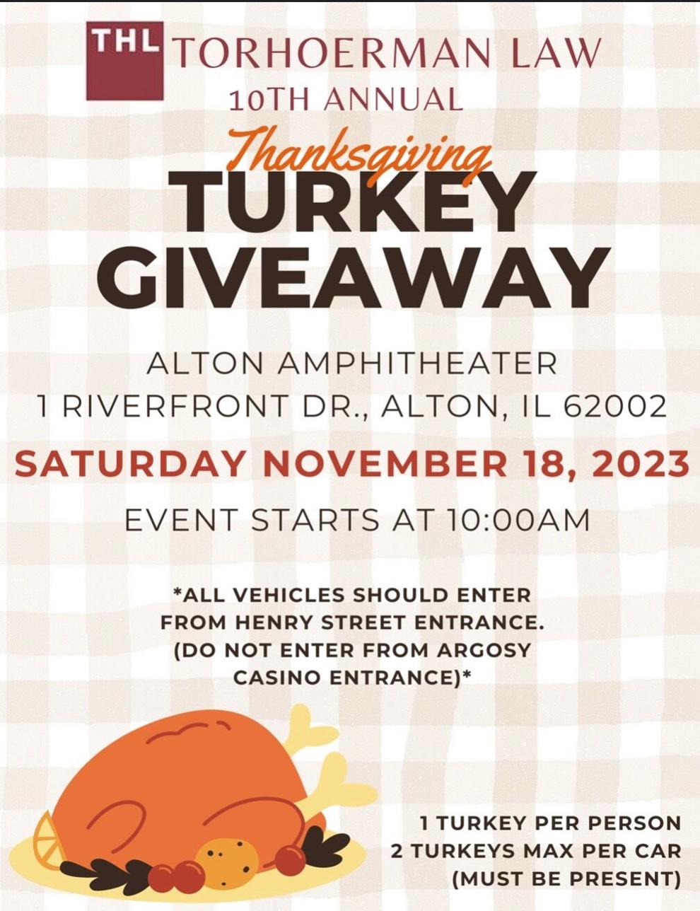 Free turkey giveaway on Saturday in Alton Local News