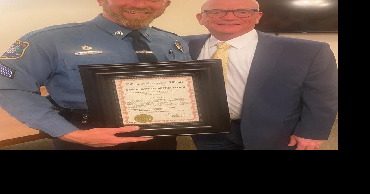 East Alton officer receives Blake Snyder Award Local News