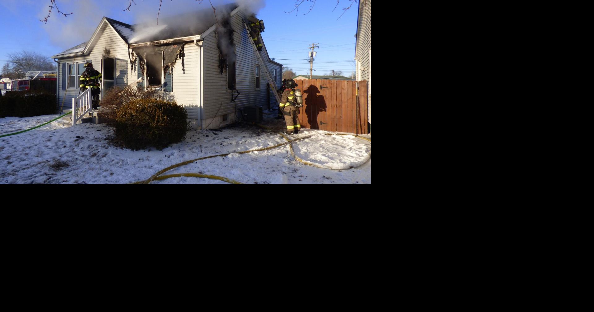 Firefighters battle blaze in single-digit temps | Local News ...