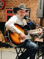 Cowboy loves playing at Lodge