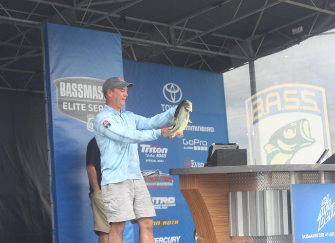 Heavy bags, big crowd for first day of Bassmaster Sports