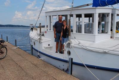 A Trawler Turned Sailboat Visits G Ville Harbor News