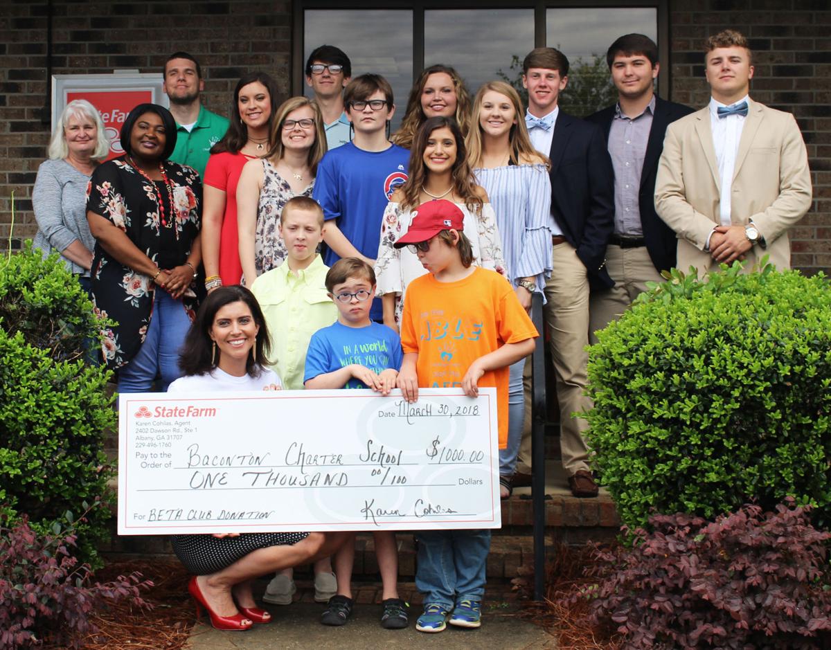 Baconton Charter shares State Farm donation with Challenger League