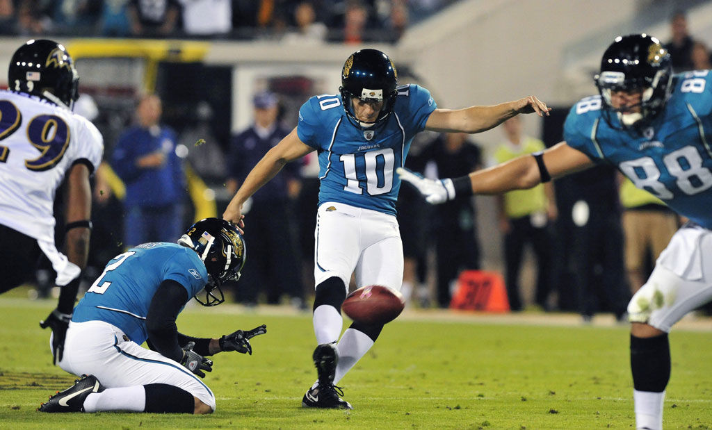 Josh Scobee # 10 Jacksonville Jaguars K College:Louisana Tech